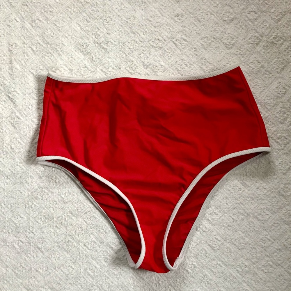 Aerie red swim bottoms